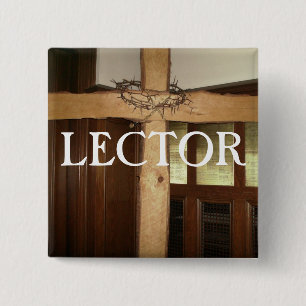 LECTOR 15 CM SQUARE BADGE