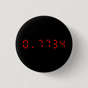 LED Calculator Hello   0.7734 3 Cm Round Badge