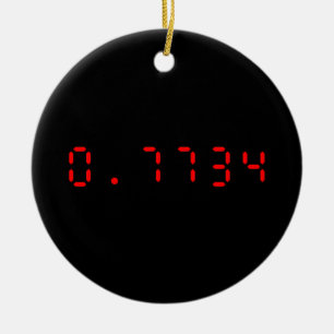 LED Calculator Hello   0.7734 Ceramic Tree Decoration