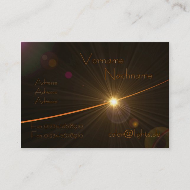 LED Effects Business Card (Front)