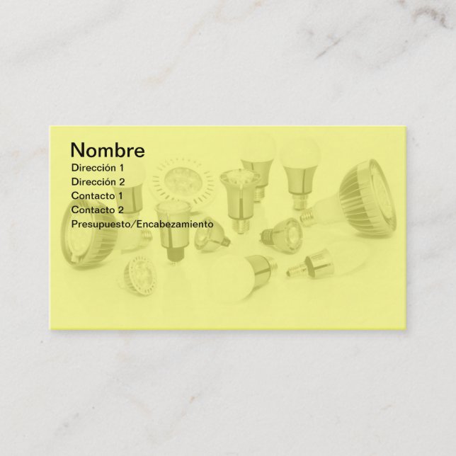 LED Lamps Business Card (Front)