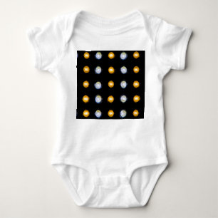 LED lights, closeup abstract background. Baby Bodysuit