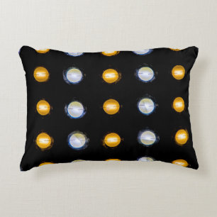 LED lights, closeup abstract background. Decorative Cushion