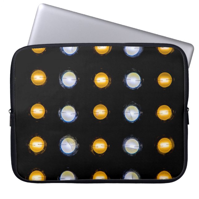LED lights, closeup abstract background. Laptop Sleeve (Front)