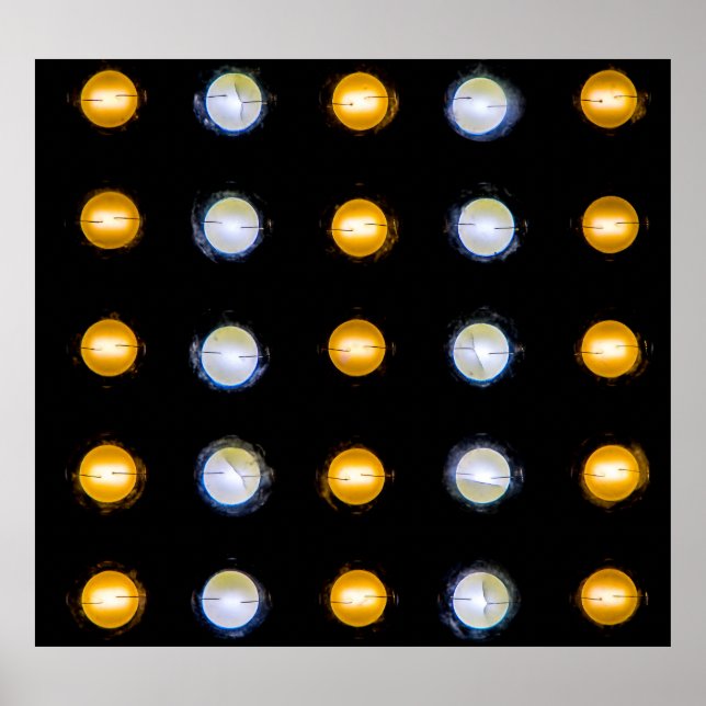 LED lights, closeup abstract background. Poster (Front)