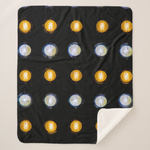 LED lights, closeup abstract background. Sherpa Blanket