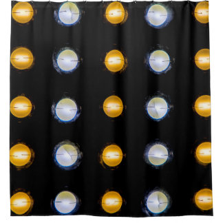 LED lights, closeup abstract background. Shower Curtain