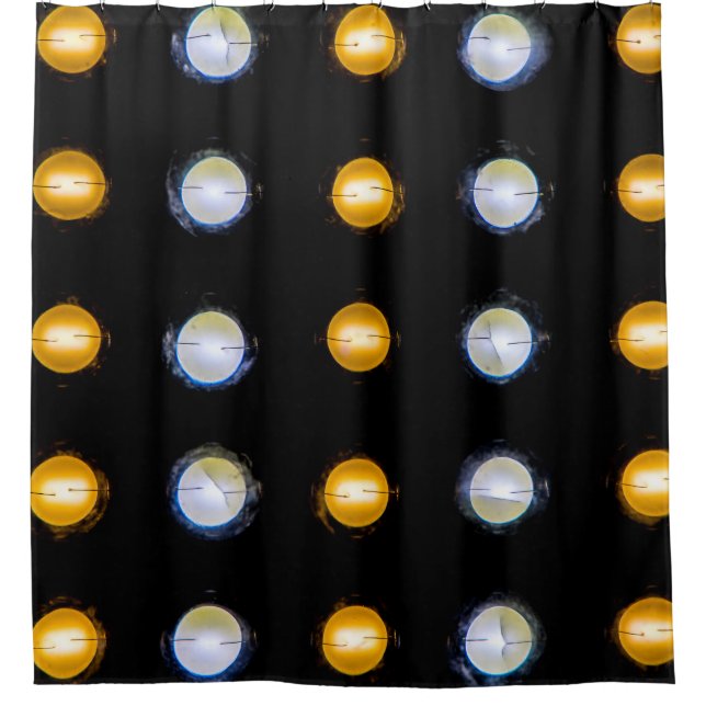 LED lights, closeup abstract background. Shower Curtain (Front)