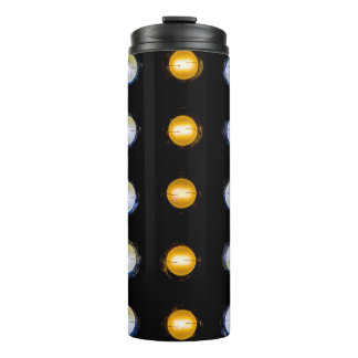 LED lights, closeup abstract background. Thermal Tumbler