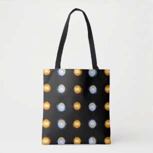 LED lights closeup abstract background. Tote Bag