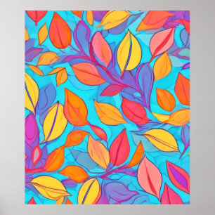 LED Lit Brothel: Cartoon Leaves Poster