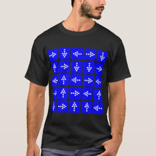 LED Style Arrows - Blue T-Shirt
