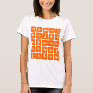 LED Style Arrows - Orange T-Shirt