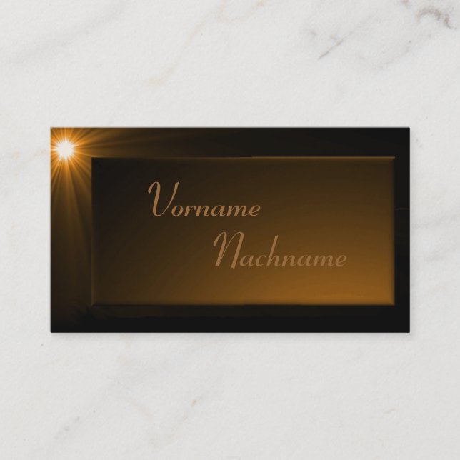 LED Supernova bronze Business Card (Front)