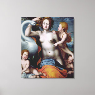 Leda and the Swan Canvas Print