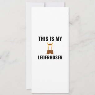 Lederhosen Card