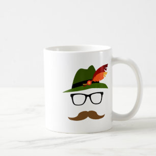 Lederhosen German Face Gles Halloween Costume Coffee Mug