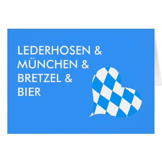 LEDERHOSEN & MUNICH & PRETZEL & BEER (Front Horizontal)