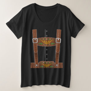 Lederhosen Oktoberfest German Culture Halloween Plus Size T-Shirt