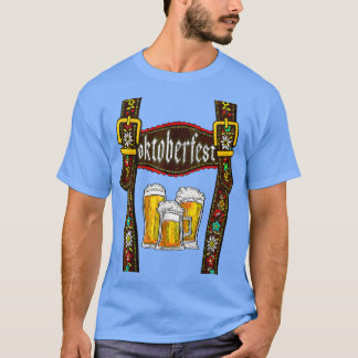 Lederhosen Suspenders Oktoberfest Bavarian Munich T-Shirt