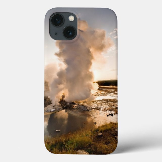 Ledge Geyser, Norris Geyser Basin Case-Mate iPhone Case (Back)