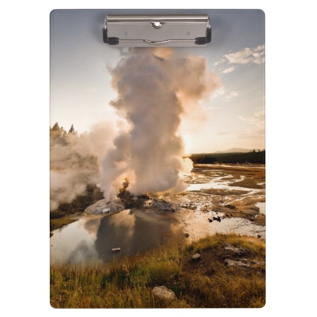 Ledge Geyser, Norris Geyser Basin Clipboard (Front)