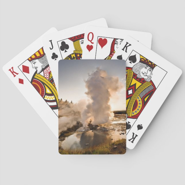 Ledge Geyser, Norris Geyser Basin Playing Cards (Back)