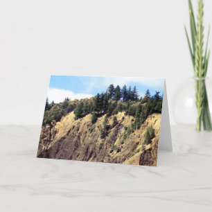 Ledge On The Edge Of Kaluna Cliff Card