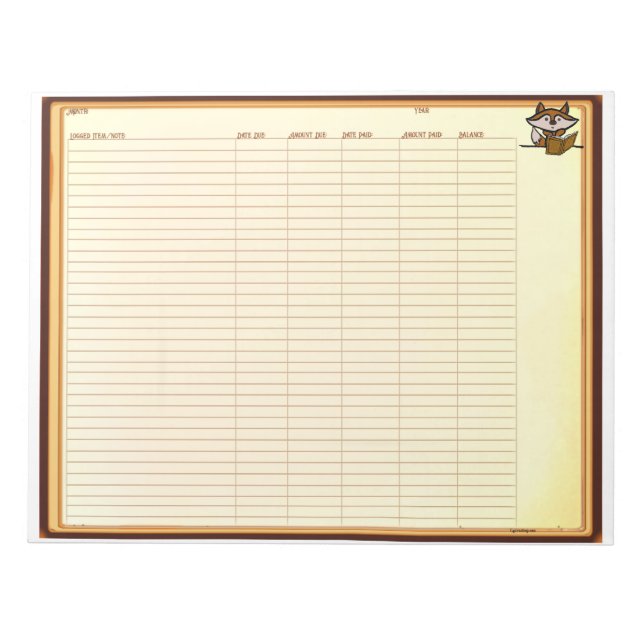 Ledger Notepad (Front)