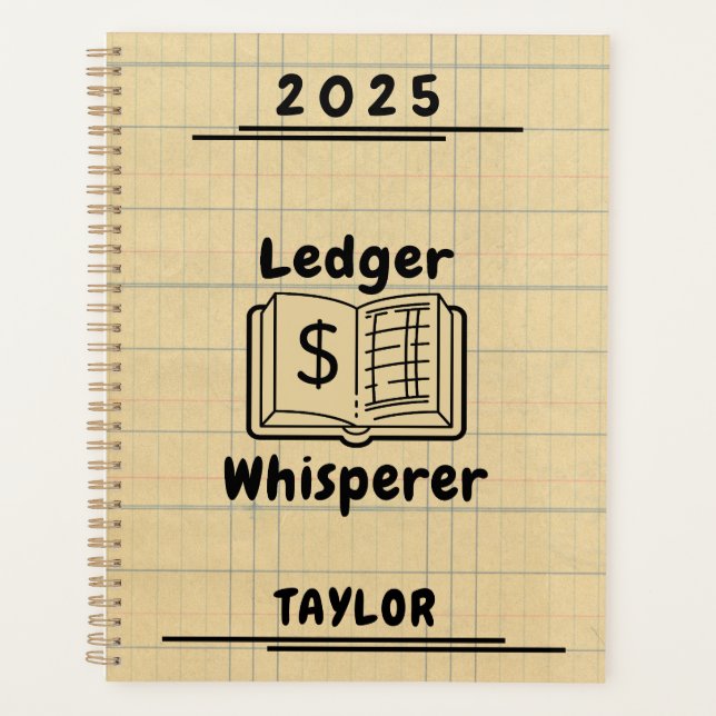 Ledger Whisperer Bookkeeper Planner (Front)