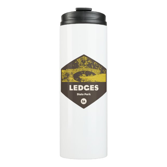 Ledges State Park Iowa Thermal Tumbler (Front)