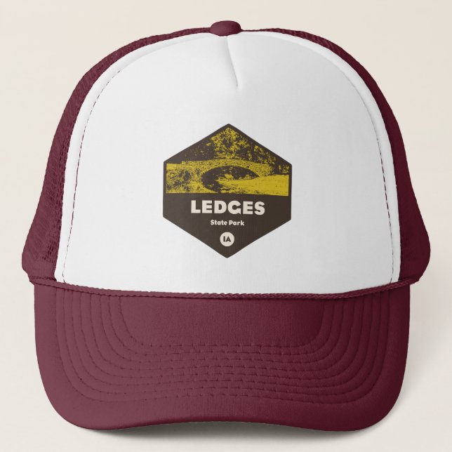 Ledges State Park Iowa Trucker Hat (Front)