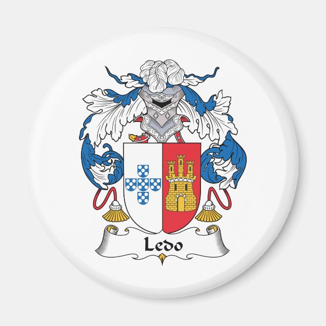 Ledo Family Crest Magnet (Front)