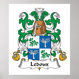 Ledoux Family Crest Poster