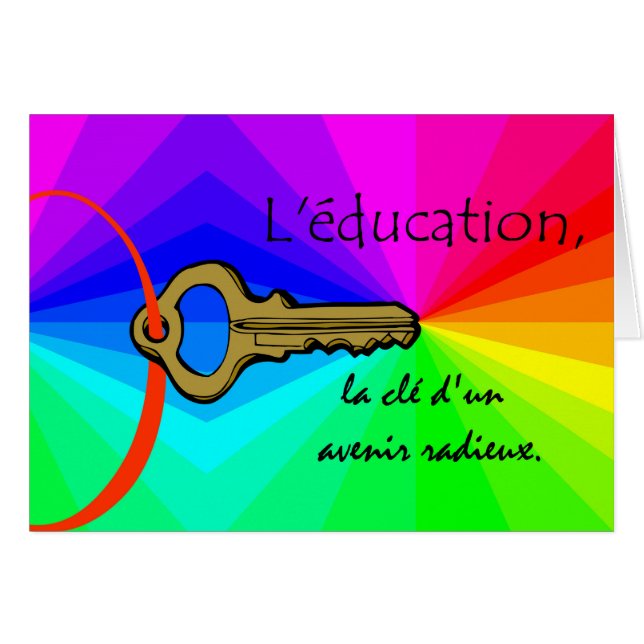 L'education, Education Teacher Appreciation French (Front Horizontal)