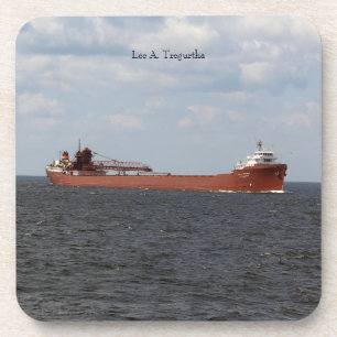 Lee A. Tregurtha set of 6 plastic coasters