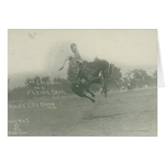 Lee Caldwell riding Flying Devil.
