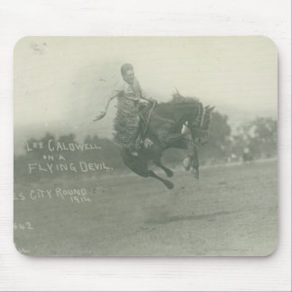 Lee Caldwell riding Flying Devil. Mouse Pad