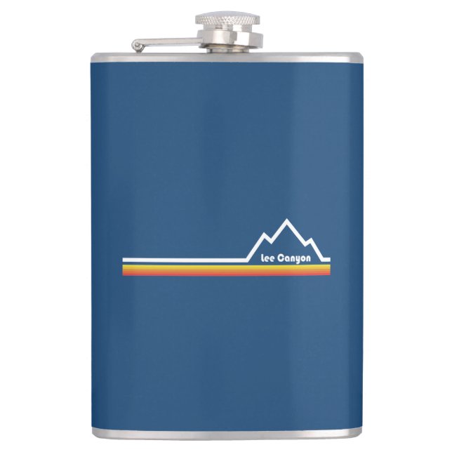 Lee Canyon Ski Resort Hip Flask (Front)