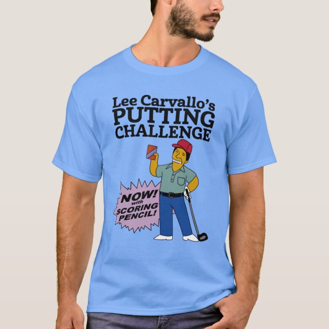 Lee Carvallos Putting Challenge funny family vinta T-Shirt (Front)