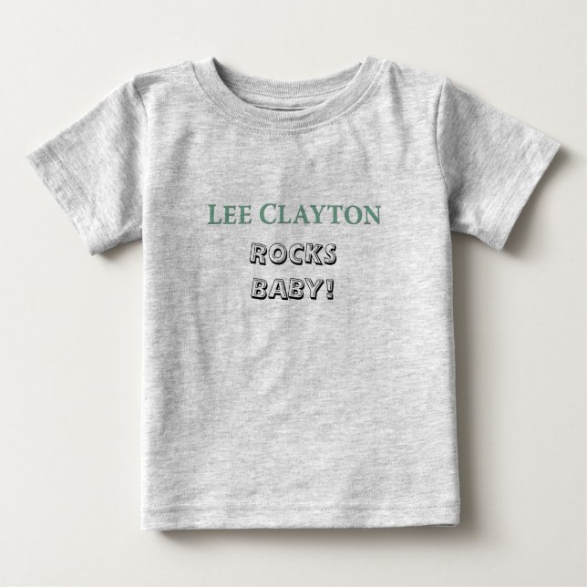 Lee Clayton Rocks Baby Shirt (Front)
