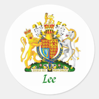 Lee Shield of Great Britain Classic Round Sticker