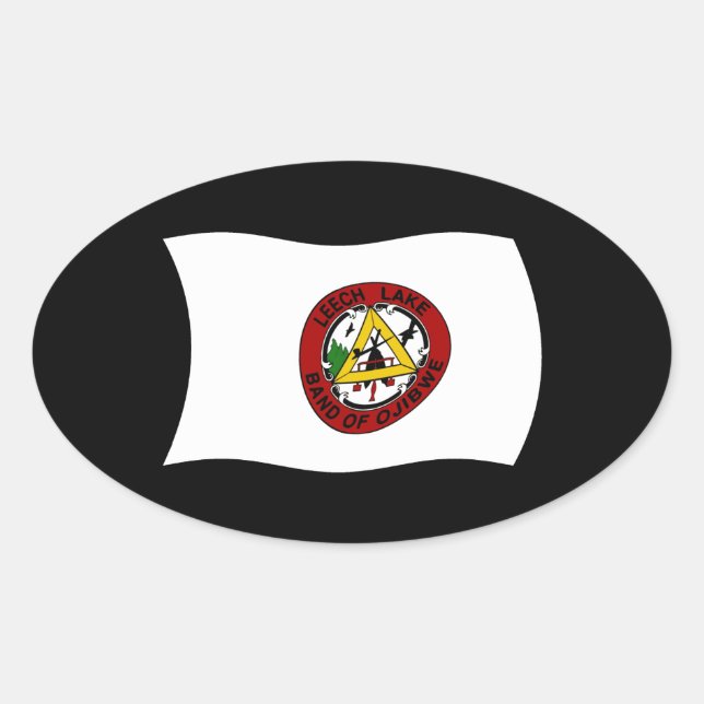 Leech Lake Reservation Flag Sticker (Front)
