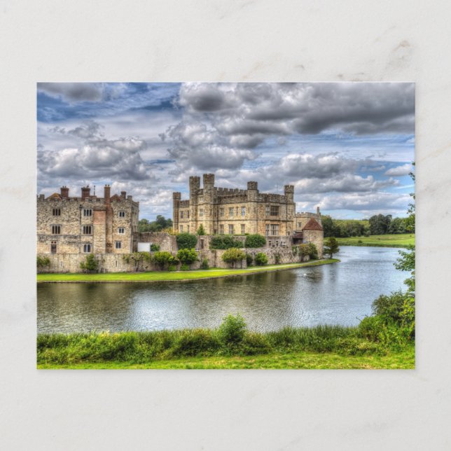 Leeds Castle And Moat Postcard (Front)