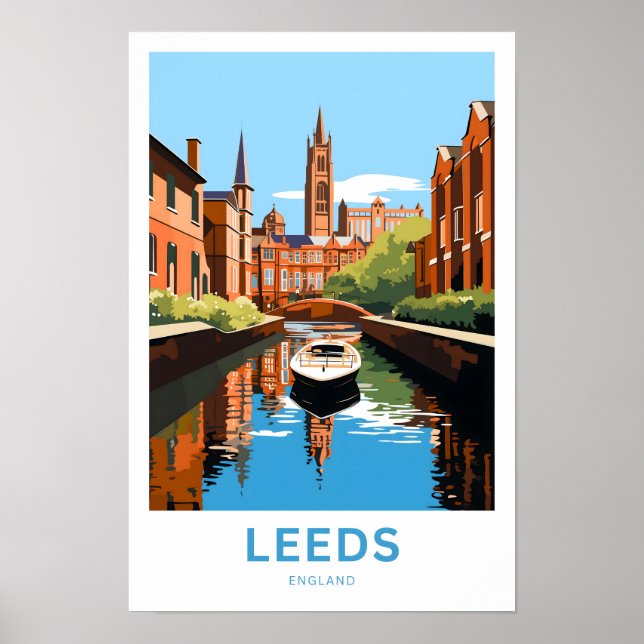 Leeds England Travel Print (Front)