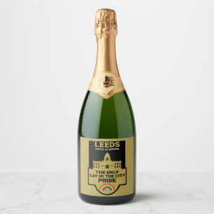 Leeds Gay Pride - Leeds England LGBT - Sparkling Wine Label