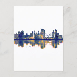 Leeds Skyline Invitation Postcard