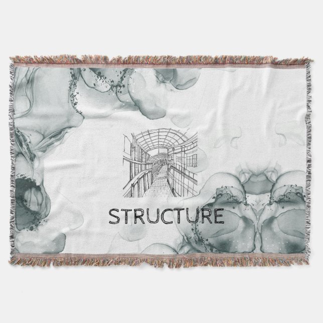 Leeds Tone Watercolor Blanket  (Front)