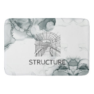 Leeds Tone Watercolor Blanket Bath Mat