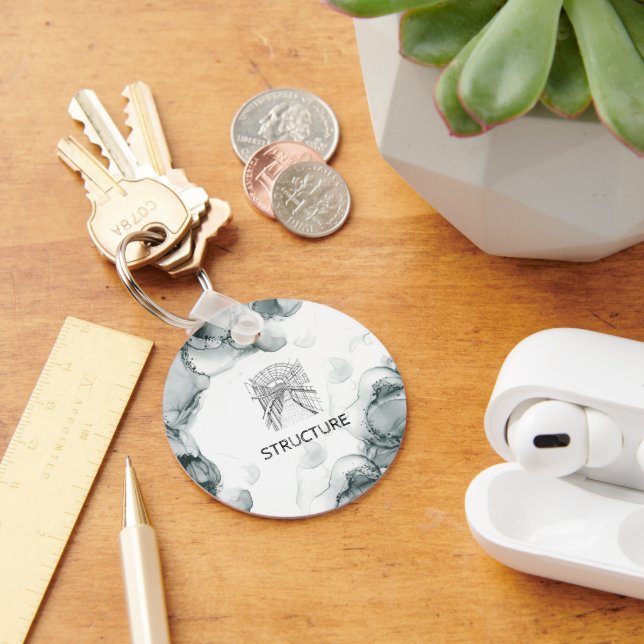 Leeds Tone Watercolor  Key Ring (Desk)